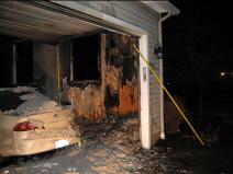 Garage Fire on Kensington Drive