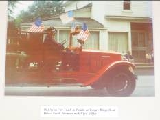 Old parade day with engine truck