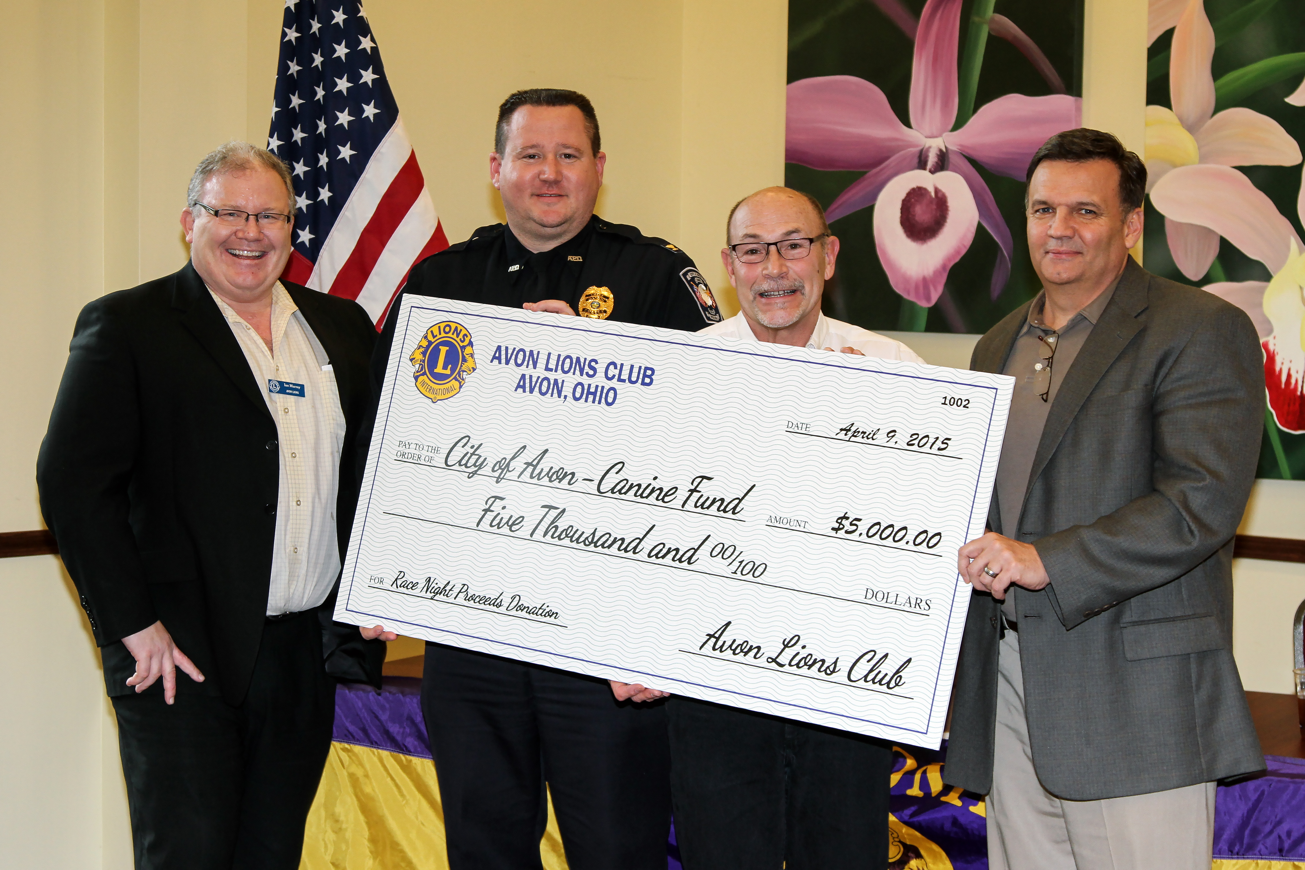 Lion's Club Canine Donation 2015