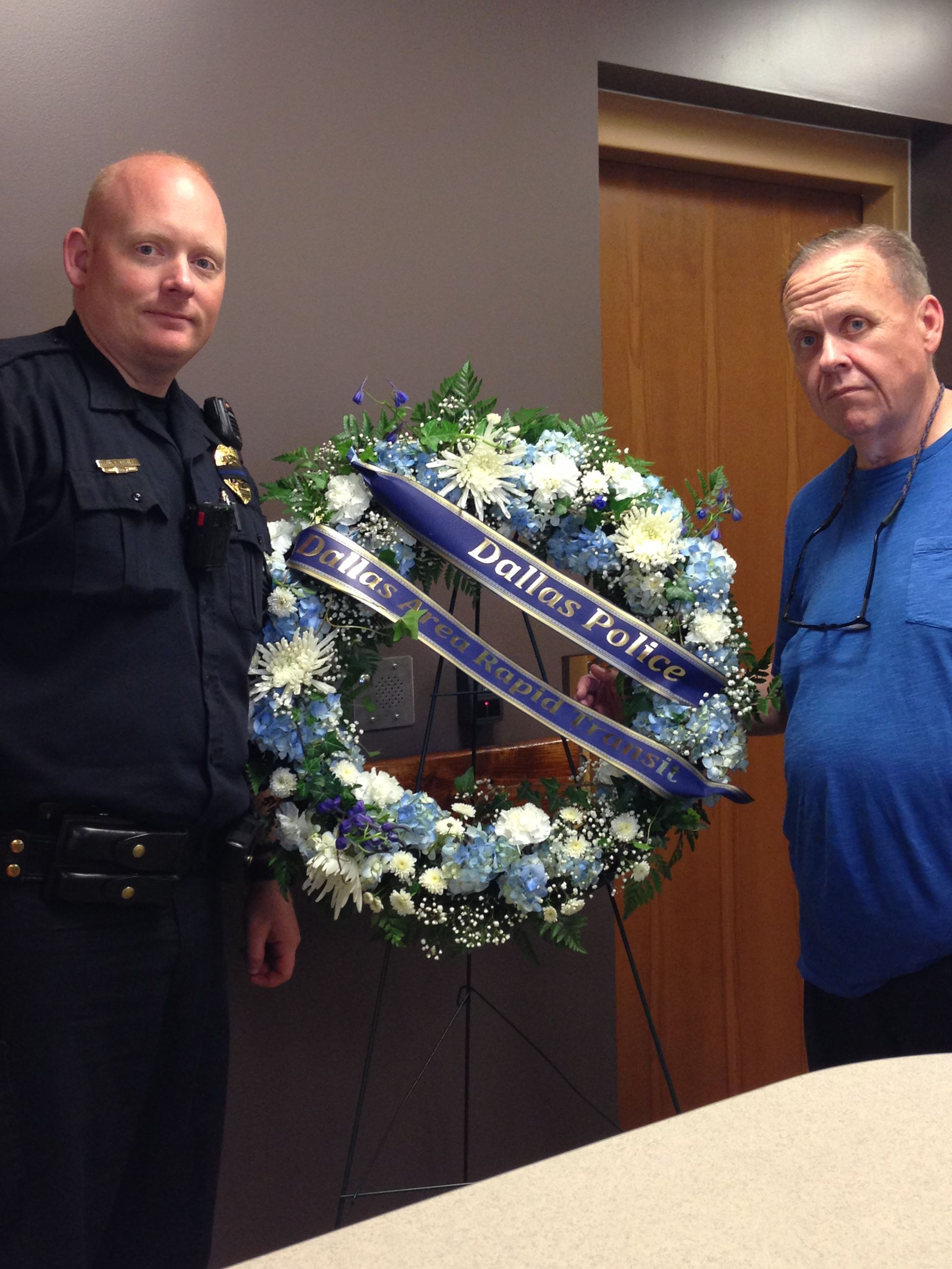 The Avon Police Dept. stands with Dallas Police.